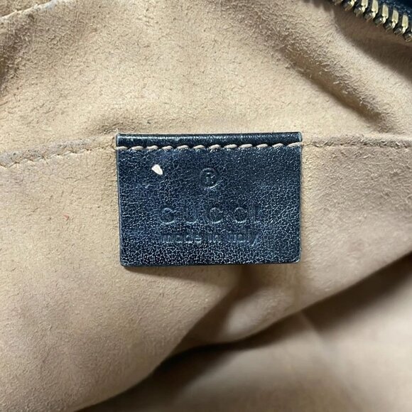 Auth GUCCI GG Marmont 447632 Black Leather - Shoulder Bag - Picture 10 of 10